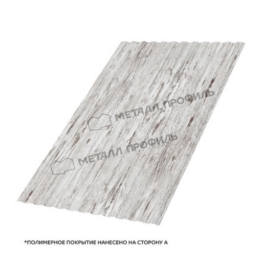 Профилированный лист МП-10х1100-A (ECOSTEEL_MA-01-Беленый Дуб-0,5)