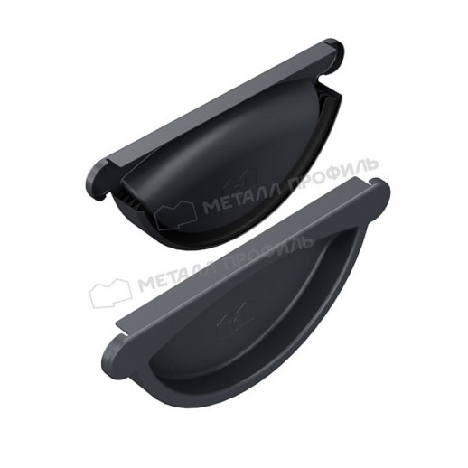 Заглушка желоба МЕТАЛЛ ПРОФИЛЬ Foramina PUR 150/100 RAL 7024, серый