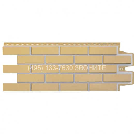 GL Панель фасадная полипропиленовая Клинкерный кирпич Премиум горчичный (0,995*0,390) 10шт/упшов7004
