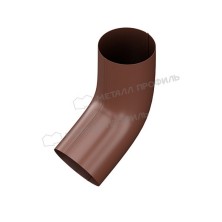 Колено трубы МЕТАЛЛ ПРОФИЛЬ GS lite D90х60 градусов Ral 8017