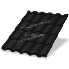 Металлочерепица МеталлПрофиль Монтекристо-X (PURMAN-20-9005-0.5) /1 кв.м./