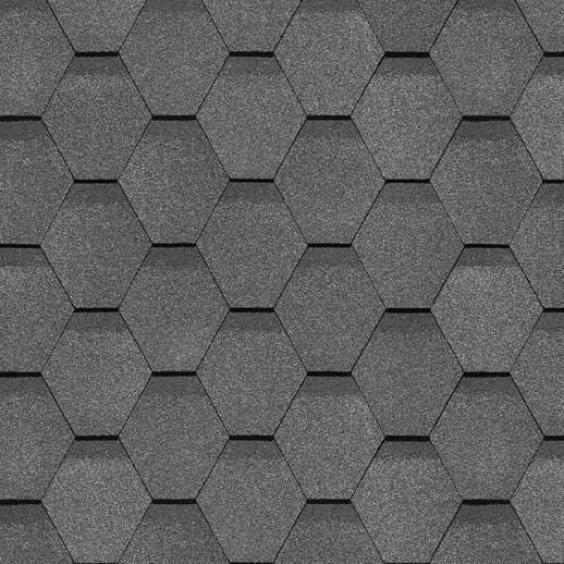 Гибкая черепица Docke PIE COMFORT СТАМБУЛ Титан, 4,1 м2 /цена указана за 1 кв.м./