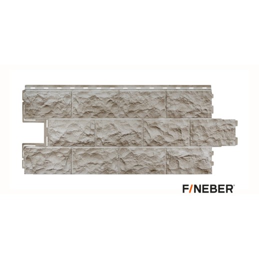 FineBer Фасайдинг Дачный панель Доломит бежевывй 1137х472мм, 8шт/уп