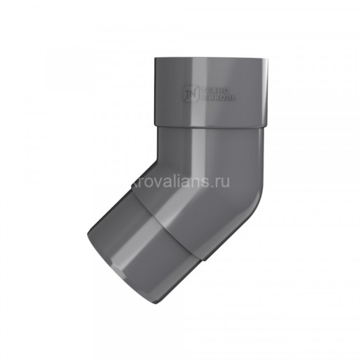 ТехноНИКОЛЬ 125/82 Колено трубы 135, серый