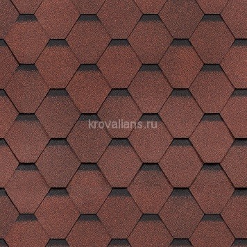 Гибкая черепица Шинглас (Shinglas) Ультра Самба (Рубин) /1 кв.м/