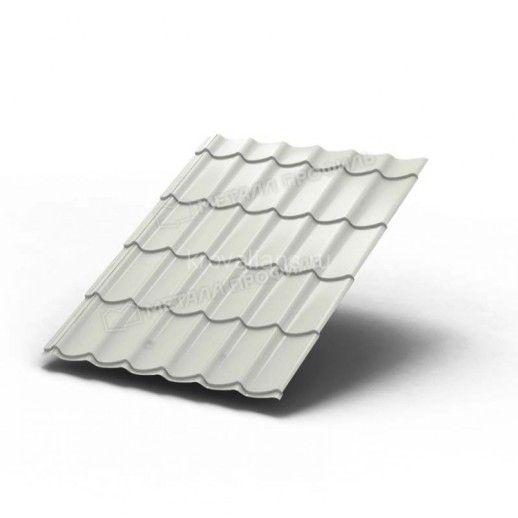 Металлочерепица МеталлПрофиль Ламонтерра NormanMP (Полиэстер -01-9002-0.5) /1 кв.м./