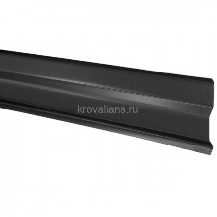 BRAAS планка Вака 2300 х 80 мм Россия (двухсторонняя) серый/черный RAL 7030/ RAL7016)