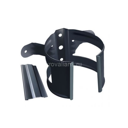 GL 90/125 Держатель трубы (дерево) RAL 7016 Серый