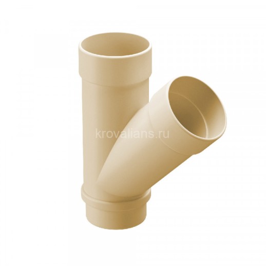 Тройник 45 Docke LUX (Латте) /1 шт/