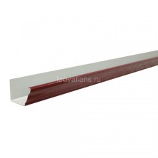 Vortex 127/102 Желоб прямоугольный 127мм PE RAL 3005 3м