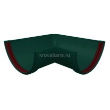 GL Standart 120/87 Угол желоба 90 град. универсальный ПВХ Grand Line зелёный (RAL 6005) (24 шт./уп.)
