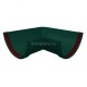 GL Standart 120/87 Угол желоба 90 град. универсальный ПВХ Grand Line зелёный (RAL 6005) (24 шт./уп.)