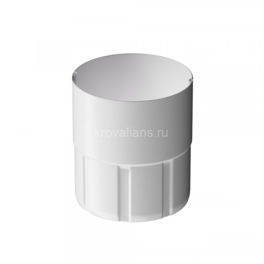 Docke STAL PREMIUM 125/90 мм Муфта соединительная Пломбир RAL9010 18шт/упак