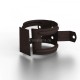 МП 125/100 Foramina Freeze Держатель трубы (дерево) Dark Brown