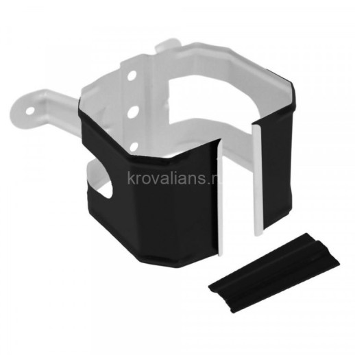 Vortex Matt 127/102 Кронштейн трубы на дерево прямоугольный Vortex Matt RAL 9005 черный