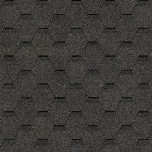 Гибкая черепица Docke PIE ORIGINAL ШЕСТИГРАННИК Серый, 4,1 м2 /цена указана за 1 кв.м./