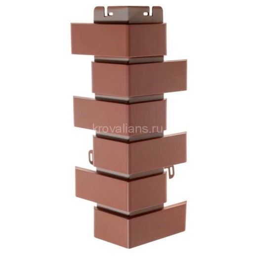 Угол наружный Клинкерный Кирпич ЖЖЕНЫЙ (0,450м х 0,160м х 0,31м) Альта Профиль 10/уп