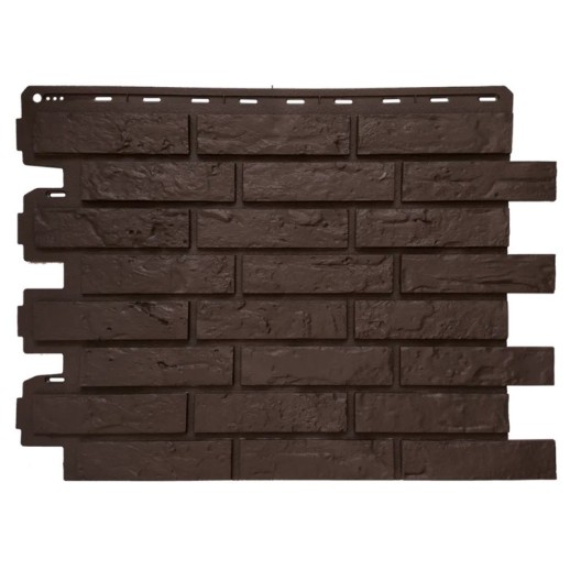 Панель Кирпич Рижский ЭКО КОРИЧНЕВЫЙ (0,71м х 0,56 м х 0,021м) Альта Профиль