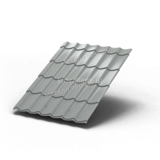 Металлочерепица МеталлПрофиль Ламонтерра NormanMP (Полиэстер -01-9006-0.5) /1 кв.м./