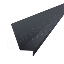 Планка для бокового примыкания 2000 Фальц Stynergy (CORUNDUM50-RAL7024-0.5)