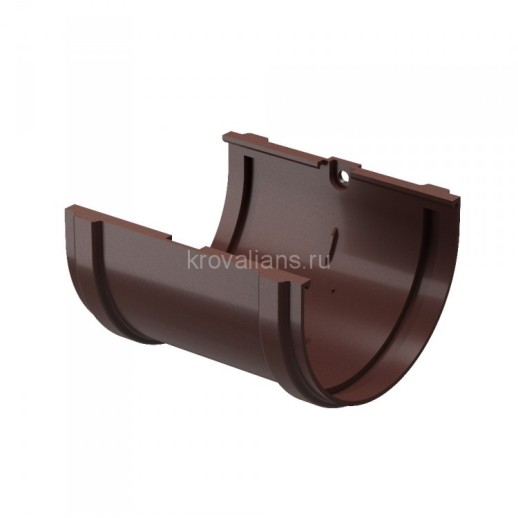 Docke PREMIUM 120/85 мм Соединитель желобов Шоколад 25 шт./уп.