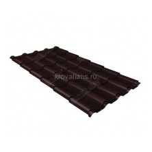 Металлочерепица Grand Line (Гранд Лайн) камея 0,45 Drap ST RAL 8017 /1 кв.м./