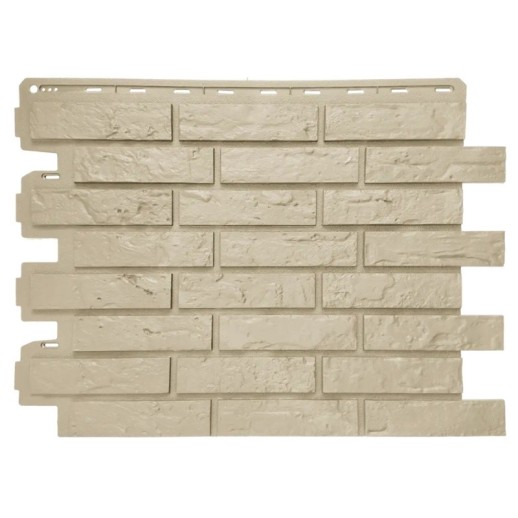 Панель Кирпич Рижский ЭКО КРЕМОВЫЙ (0,71м х 0,56 м х 0,021м) Альта Профиль