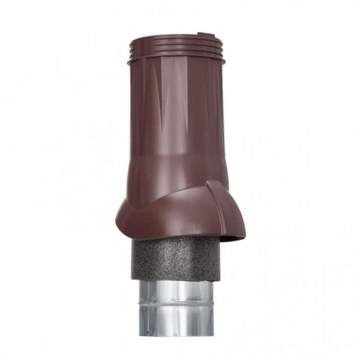 Gervent Вент. выход изолир., 110/160 Н=350мм, коричневый RAL 8017 внутр.труба полипропилен Static