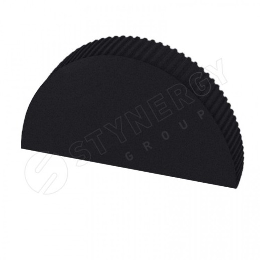 Заглушка к полукруглому коньку большому простая Stynergy (CORUNDUM50-9005-0.5)