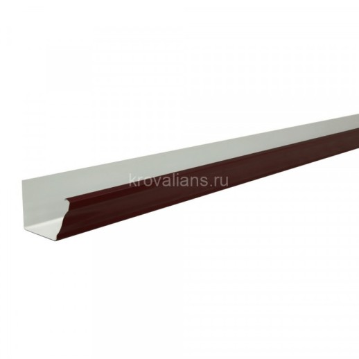 Vortex 127/102 Желоб прямоугольный 127мм PE RAL 8017 шоколад 3м