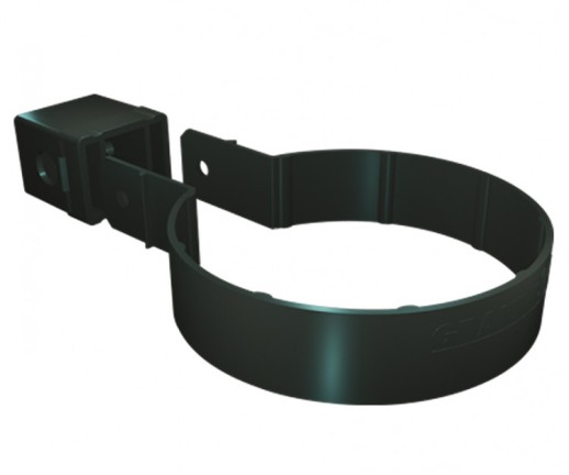 GL Standart 120/87 Хомут трубы Kliker ПВХ Grand Line Premium зелёный (инд.упак.) (RAL 6005)