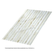 Профилированный лист МП-10х1100-B (ECOSTEEL_MA-01-Беленый Дуб-0,5)