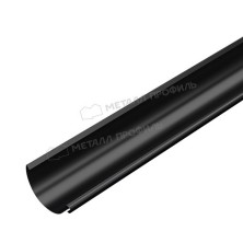 Желоб водосточный МЕТАЛЛ ПРОФИЛЬ PURMAN BLACK EDITION 125/100 3м RAL 9005, черный