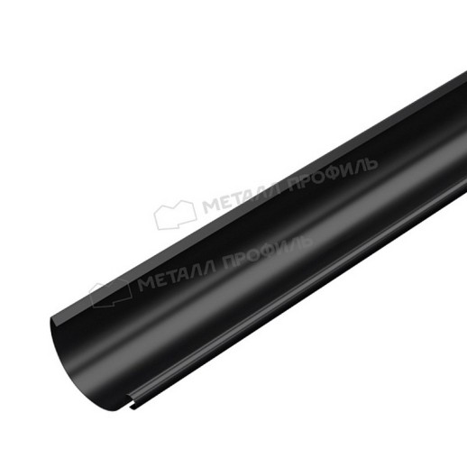 Желоб водосточный МЕТАЛЛ ПРОФИЛЬ PURMAN BLACK EDITION 125/100 3м RAL 9005, черный
