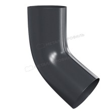 Колено сливное МЕТАЛЛ ПРОФИЛЬ Foramina PUR 125/100 RAL 7024, серый графит