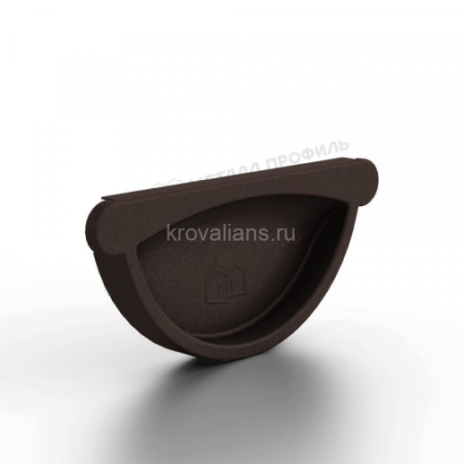 МП 125/100 Foramina Freeze Заглушка желоба Dark Brown