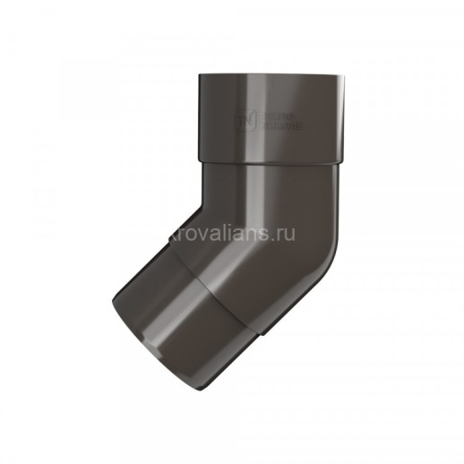 ТехноНИКОЛЬ 125/82 Колено трубы 135, темно-коричневый