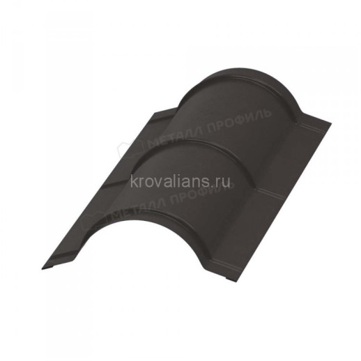 МеталлПрофиль Планка конька круглого R110х2000 NormanMP (Полиэстер-01-RR32-0.5) /1 шт/