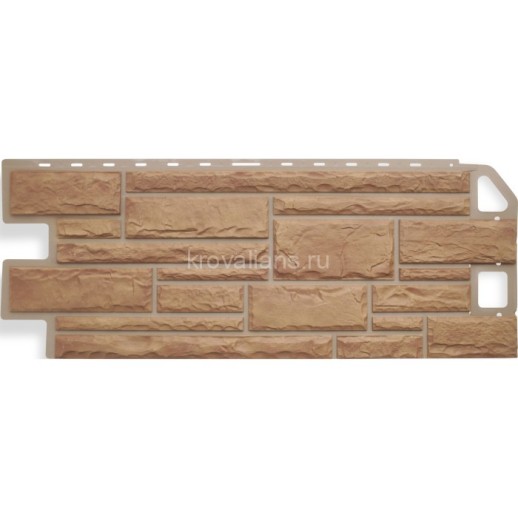 Панель Камень БЕЖЕВЫЙ (1,140м х 0,480 м х 0,019м) 4,38 кв.м/уп. Альта Профиль 10шт/уп