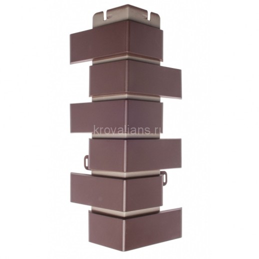 Угол наружный Клинкерный Кирпич ШОКОЛАД (0,450м х 0,160м х 0,31м) Альта Профиль 10/уп