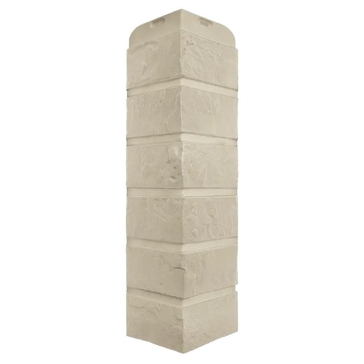 Угол наружный Кирпич Рижский ЭКО кремовый  (0,44м х 0,11м) Альта Профиль