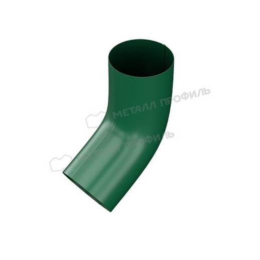 Колено трубы МЕТАЛЛ ПРОФИЛЬ Foramina PUR 125/100 RAL 6005, зеленый