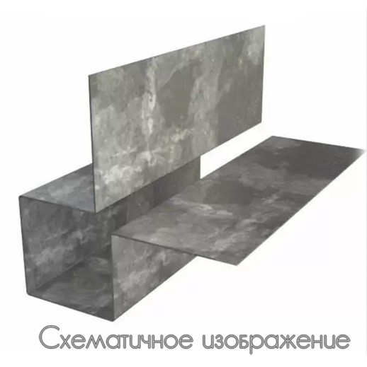 Планка внешнего угла симметричная, 3м Ral7024