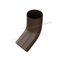 Колено трубы МЕТАЛЛ ПРОФИЛЬ Foramina Freeze 125/100 DarkBrown