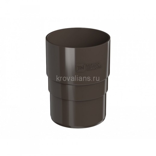 ТехноНИКОЛЬ 125/82 Муфта трубы, темно-коричневый