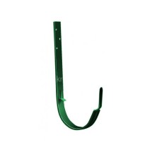 GL Standart 120/87 Кронштейн желоба ПВХ Grand Line металлический зелёный (RAL 6005) (60 шт./уп.)