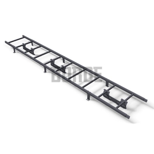 Комплект лестница кровельная BORGE 2,7м, серый графит (RAL 7024)