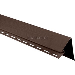 Планка околооконная широкая 3,00м Альта-Профиль Альта-сайдинг (Коричневый) /1 шт/