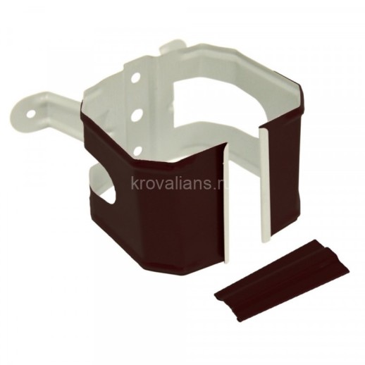 Vortex Matt 127/102 Кронштейн трубы на дерево прямоугольный Matt RAL 8017