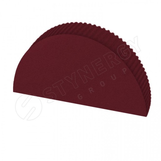 Заглушка к полукруглому коньку большому простая Stynergy (CORUNDUM50-RAL3005-0.5)